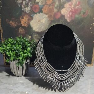 Bold bib-style statement piece Necklace.